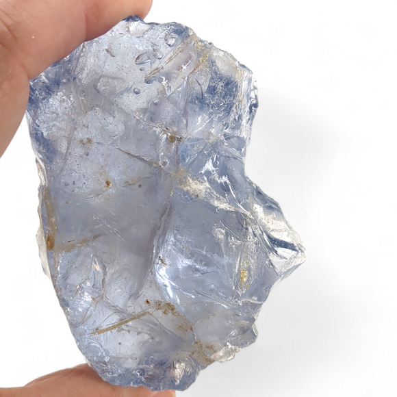 Lavender Purple Art Glass Cullet Translucent Manganese Glowing Slag Glass #4GX87 - Picture 6 of 7